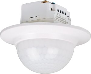 Detector presencia 360, montaje empotrado, RA, Ø 30m, REGULACION CONSTANTE DE LUZ.