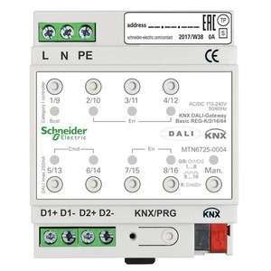 Puerta de enlace KNX DALI básica REG-K / 2/16/64 de 2 canales
