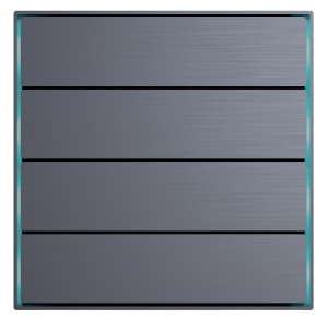 DDora serie Pulasdor KN 4-8 teclas type Line metal Alu-eloxal,  botones modulares, sensor de temperatura, termostato parametrizado  2 entradas de sonda de temperatura  antracita