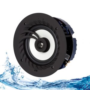 Lithe Audio Altavoz De Techo Para Baño Con Clasificación IP44, Bluetooth 5, De 6,5 Pulgadas